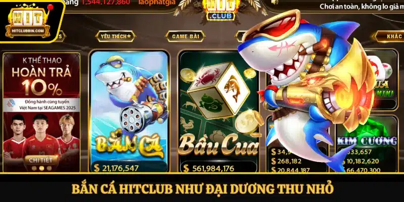 Bắn cá Hitclub như đại dương thu nhỏ